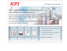 Tablet Screenshot of kpi-plastic.com